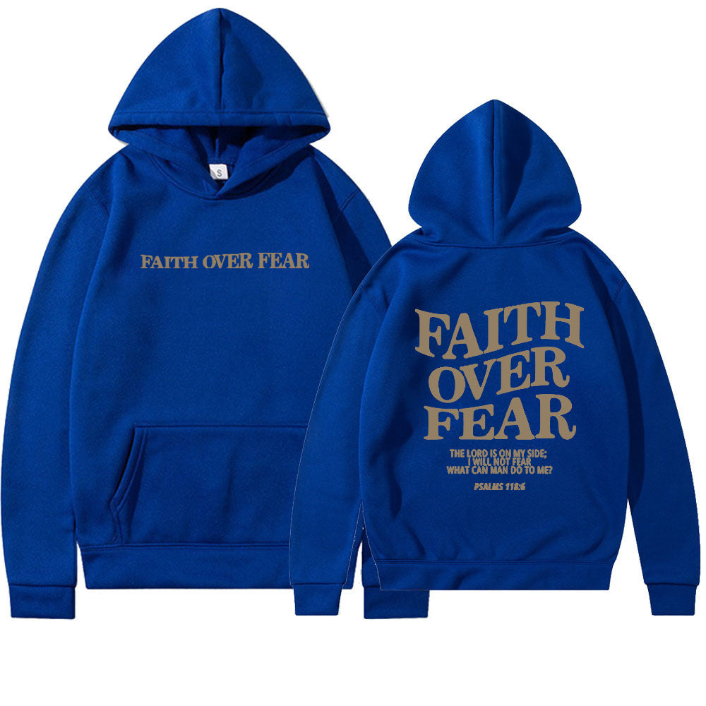 Faith Over Fear Christian Hoodie Christian Sweatshirt Jesus Hoodie Trendy Hoodie Bible Verse Shirt Unisex Aesthetic Clothes - 𝓢𝓱𝓸𝓹𝓵𝓮𝓬𝔂