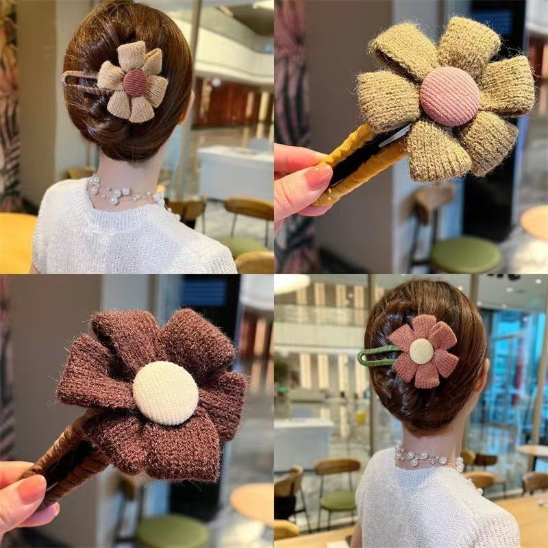 Large Cloth Flower Hairpin Hair Curling At The Back Of The Head High-end Mori Clip - 𝓢𝓱𝓸𝓹𝓵𝓮𝓬𝔂