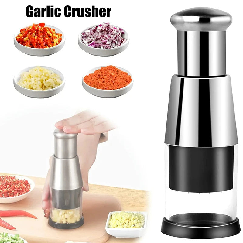 Garlic Crusher Onion Chopper Multipeler Vegetables Chopper Manual Garlic Press Machine Garlic Squeezer Kitchen Gadget - 𝓢𝓱𝓸𝓹𝓵𝓮𝓬𝔂