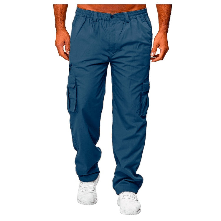 Men's Casual Multi-pocket Loose Straight Cargo Pants - 𝓢𝓱𝓸𝓹𝓵𝓮𝓬𝔂