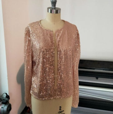 Women's jacket sequined jacket - 𝓢𝓱𝓸𝓹𝓵𝓮𝓬𝔂