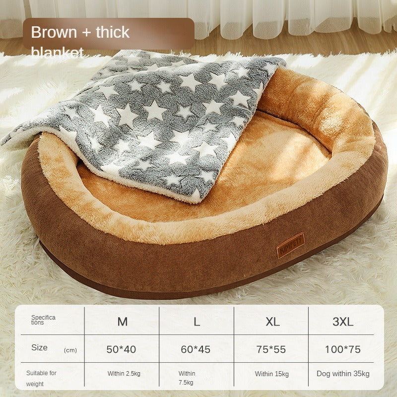 Removable And Washable Dog Bed Warm Cat Bed For Sleeping - 𝓢𝓱𝓸𝓹𝓵𝓮𝓬𝔂