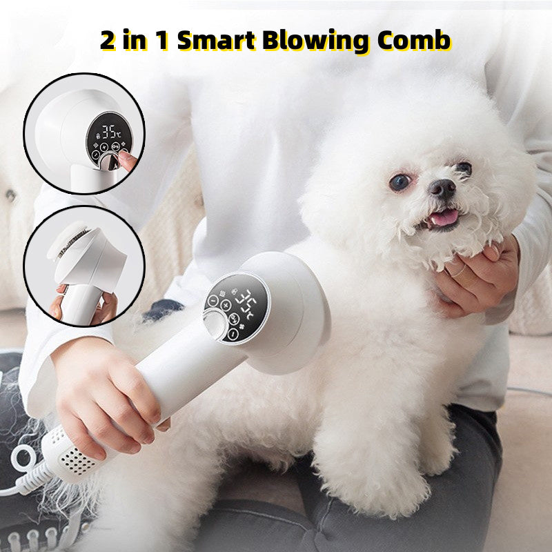 Smart Pet Hair Dryer Dog Golden Retriever Cat Grooming Hairdressing Blow & Comb Silent No Harm Pet Cleaning Supplies Pet Products - 𝓢𝓱𝓸𝓹𝓵𝓮𝓬𝔂