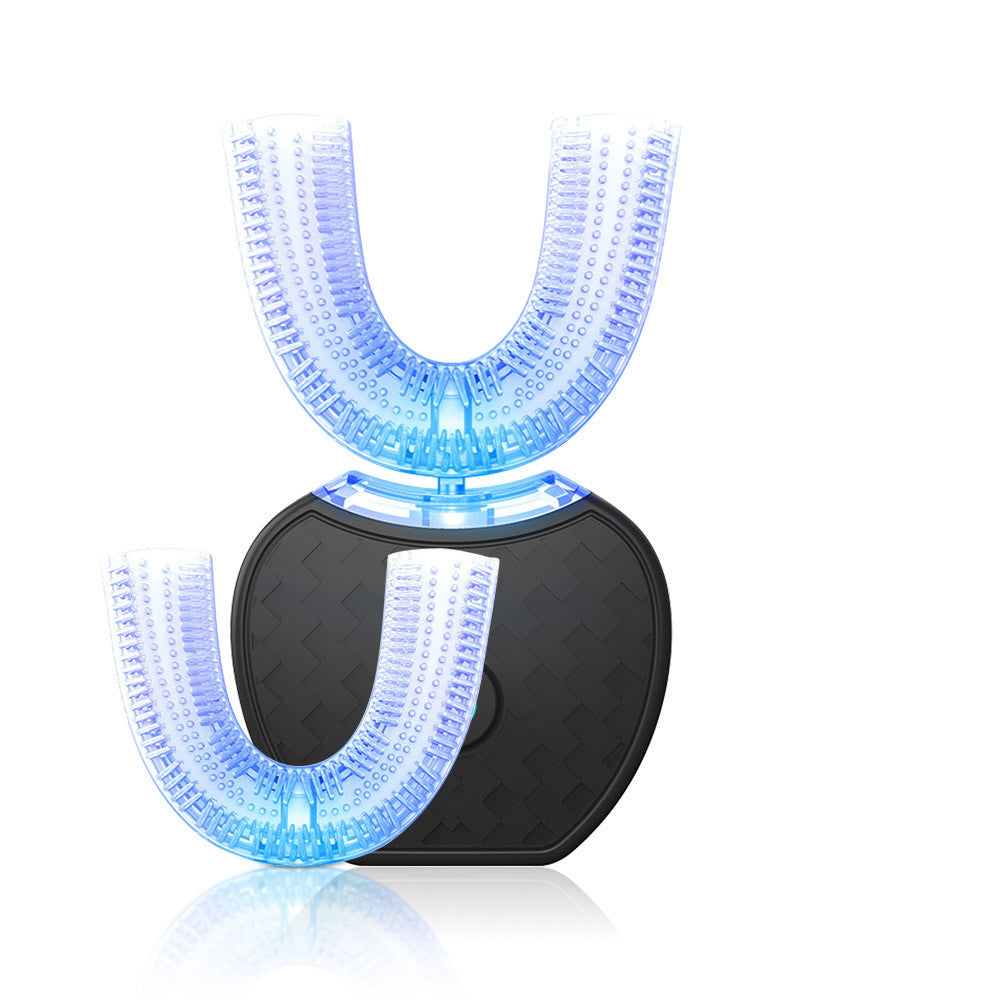 360 Degrees Intelligent Automatic Electric  Toothbrush Waterproof U Type Tooth Brush Whitening Blue Light USB Charging - 𝓢𝓱𝓸𝓹𝓵𝓮𝓬𝔂