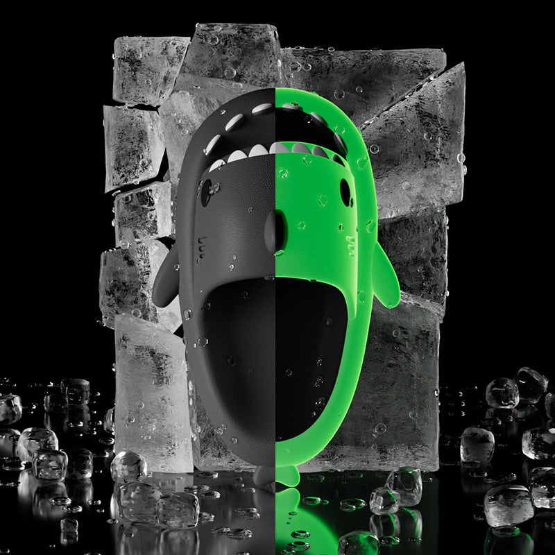 Shark Slippers With Starry Night Light Design Bathroom Slippers Couple House Shoes For Women - 𝓢𝓱𝓸𝓹𝓵𝓮𝓬𝔂