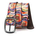 Pure Cowhide Printed Rainbow Graffiti Leather Decorative Belt - 𝓢𝓱𝓸𝓹𝓵𝓮𝓬𝔂