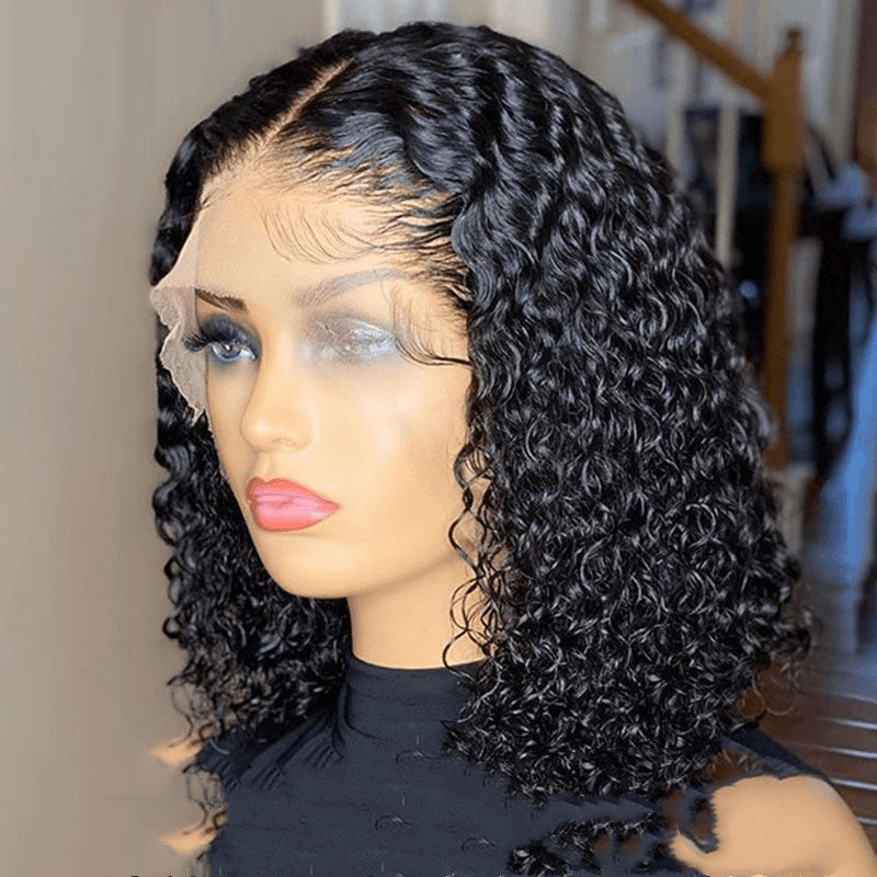 Doores Perruque Bob Lace Front Wig Naturelle Cheveux Humains Coupe Pixie Brun - 𝓢𝓱𝓸𝓹𝓵𝓮𝓬𝔂