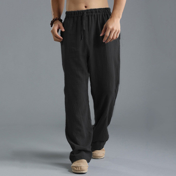 Men's Breathable Linen Loose Casual Sports Pants - 𝓢𝓱𝓸𝓹𝓵𝓮𝓬𝔂