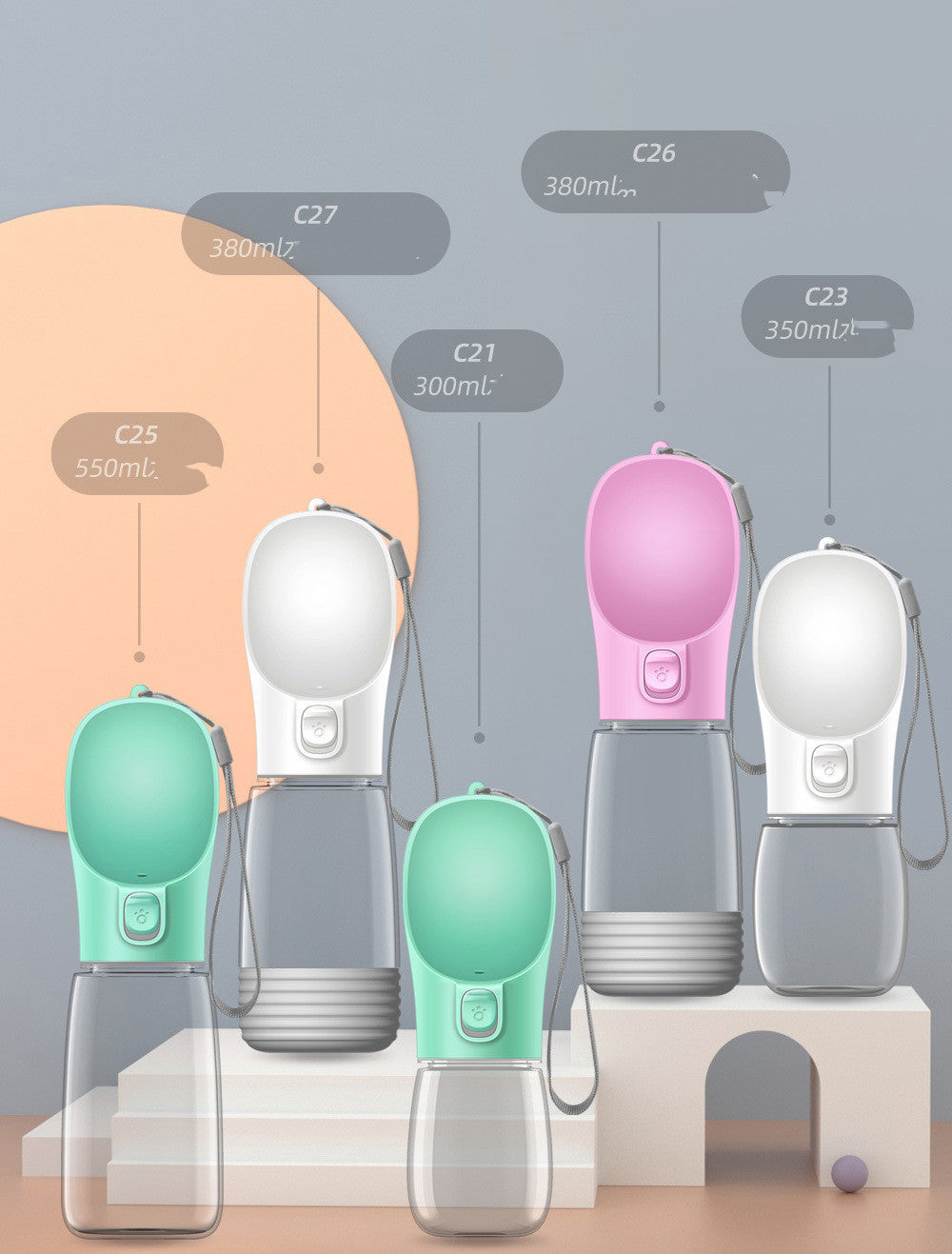 Pets Go Out Portable Water Cup Dog Waterer Feeding Water Bottle Pet Supplies - 𝓢𝓱𝓸𝓹𝓵𝓮𝓬𝔂