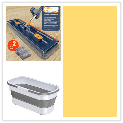 New Style Large Flat Mop 360 Rotating Mop Suitable Various Types Flooring Strong Water Absorption For Home Cleaning Floors - 𝓢𝓱𝓸𝓹𝓵𝓮𝓬𝔂