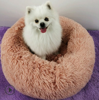 Dog Beds For Small Dogs Round Plush Cat Litter Kennel Pet Nest Mat Puppy Beds - 𝓢𝓱𝓸𝓹𝓵𝓮𝓬𝔂