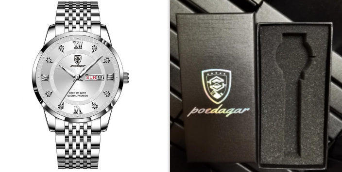 New Men's Watch Waterproof Luminous Calendar - 𝓢𝓱𝓸𝓹𝓵𝓮𝓬𝔂