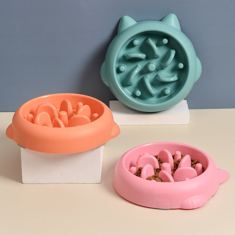 Pet Dog Cat Slow Feeder Bowls Anti Choking Slow Feeder Dish Bowl Home Dog Eating Plate Anti Gulping Bowl Supplies - 𝓢𝓱𝓸𝓹𝓵𝓮𝓬𝔂