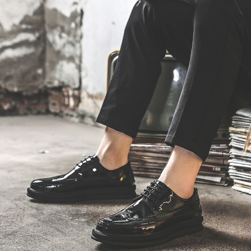 Mens Business Casual Korean Style Trendy British Mens Shoes - 𝓢𝓱𝓸𝓹𝓵𝓮𝓬𝔂