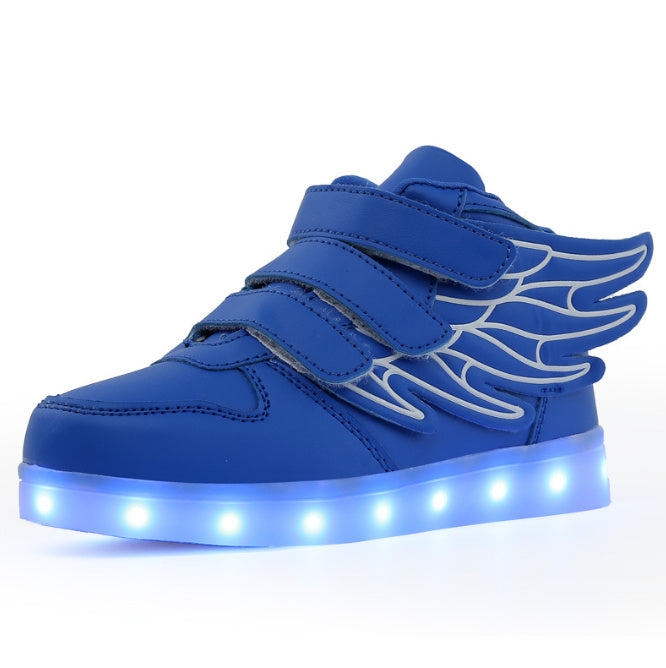 Children's shoes led light shoes children's wings light shoes usb charging colorful luminous shoes casual light shoes - 𝓢𝓱𝓸𝓹𝓵𝓮𝓬𝔂