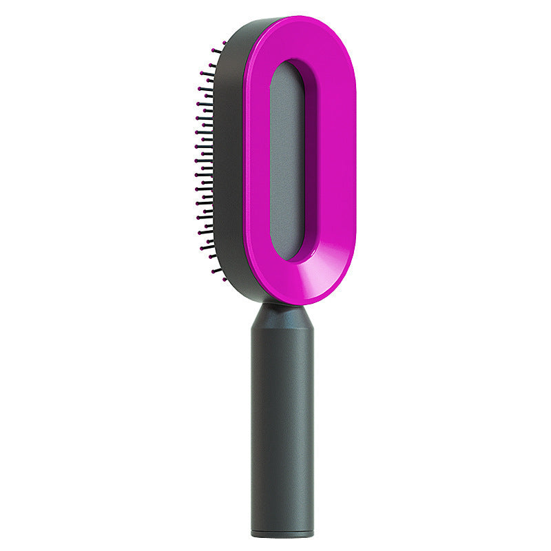 Self Cleaning Hair Brush For Women One-key Cleaning Hair Loss Airbag Massage Scalp Comb Anti-Static Hairbrush - 𝓢𝓱𝓸𝓹𝓵𝓮𝓬𝔂