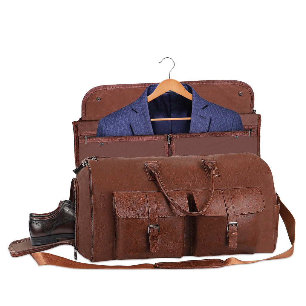 Large Capacity Men's Leather Suit Storage Bag - 𝓢𝓱𝓸𝓹𝓵𝓮𝓬𝔂