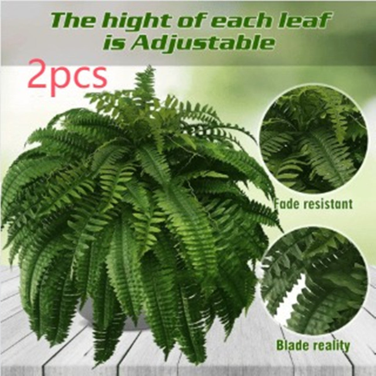 Artificial Fern Flower Arrangement Green Plant Plastic Crafts - 𝓢𝓱𝓸𝓹𝓵𝓮𝓬𝔂