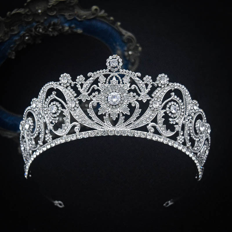 Zircon Bride Crown Fashion Headwear - 𝓢𝓱𝓸𝓹𝓵𝓮𝓬𝔂