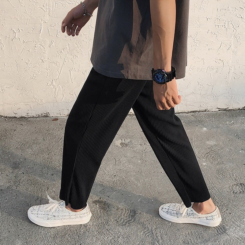 Mens Loose Pleated Fashion And Comfort Pants - 𝓢𝓱𝓸𝓹𝓵𝓮𝓬𝔂