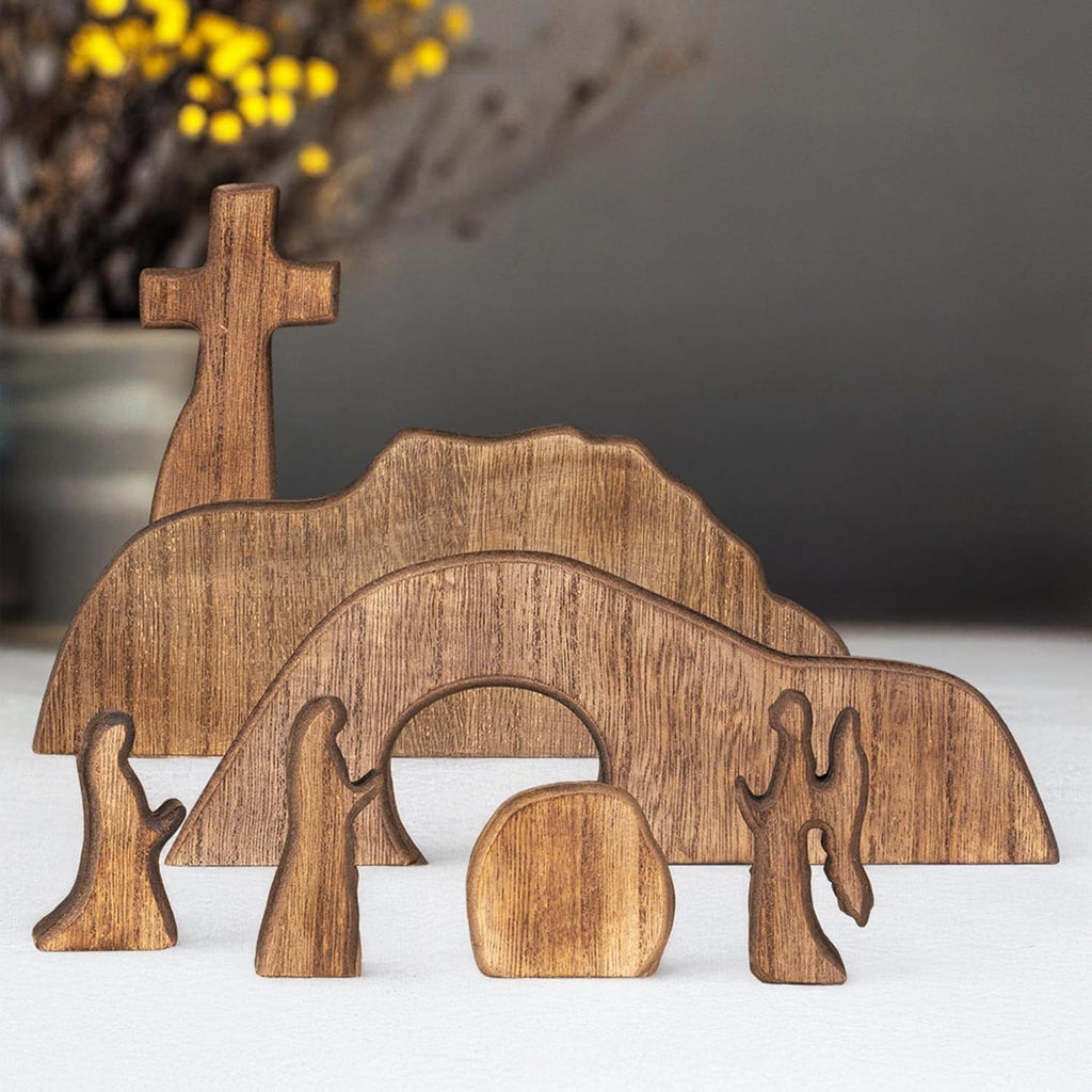 Cross Easter Site Wooden Decorative Desktop Ornaments - 𝓢𝓱𝓸𝓹𝓵𝓮𝓬𝔂