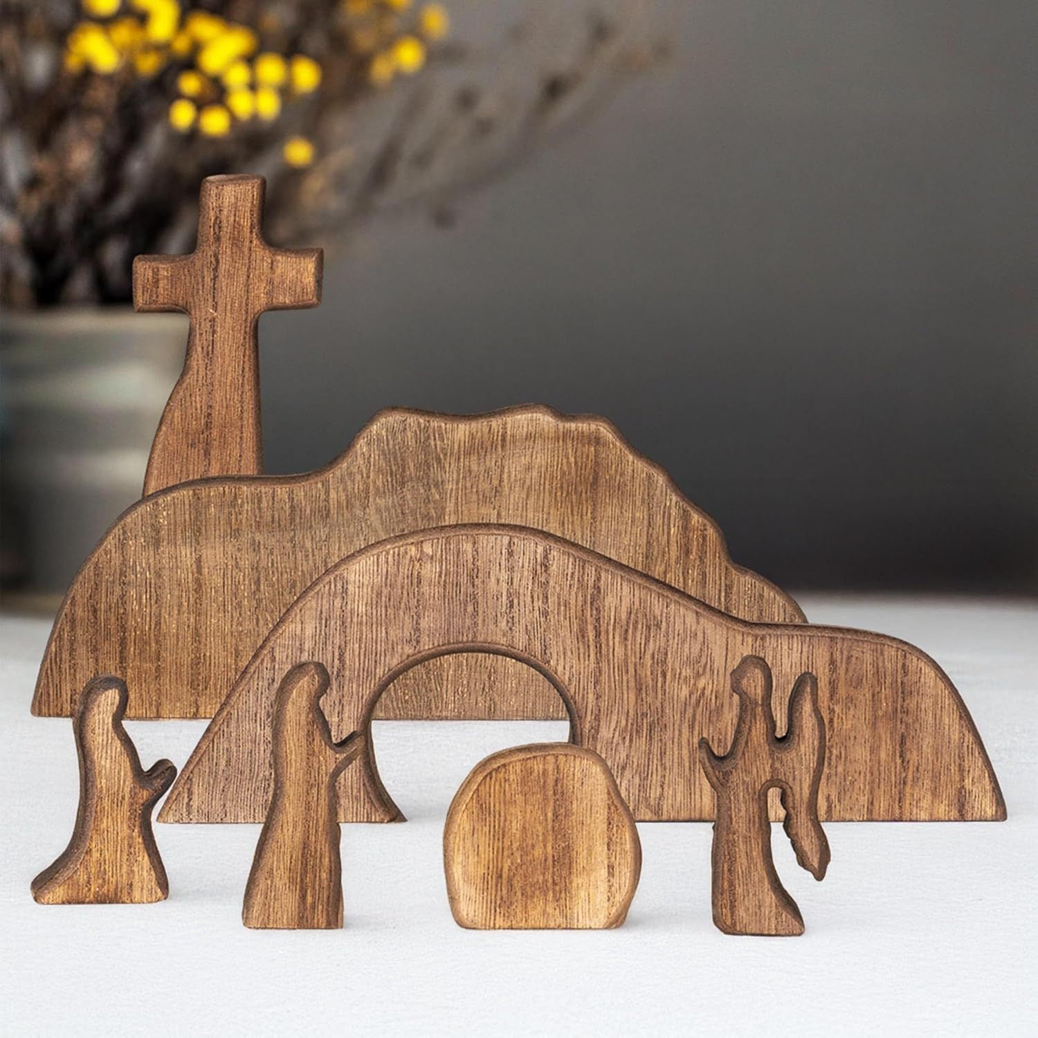Cross Easter Site Wooden Decorative Desktop Ornaments - 𝓢𝓱𝓸𝓹𝓵𝓮𝓬𝔂