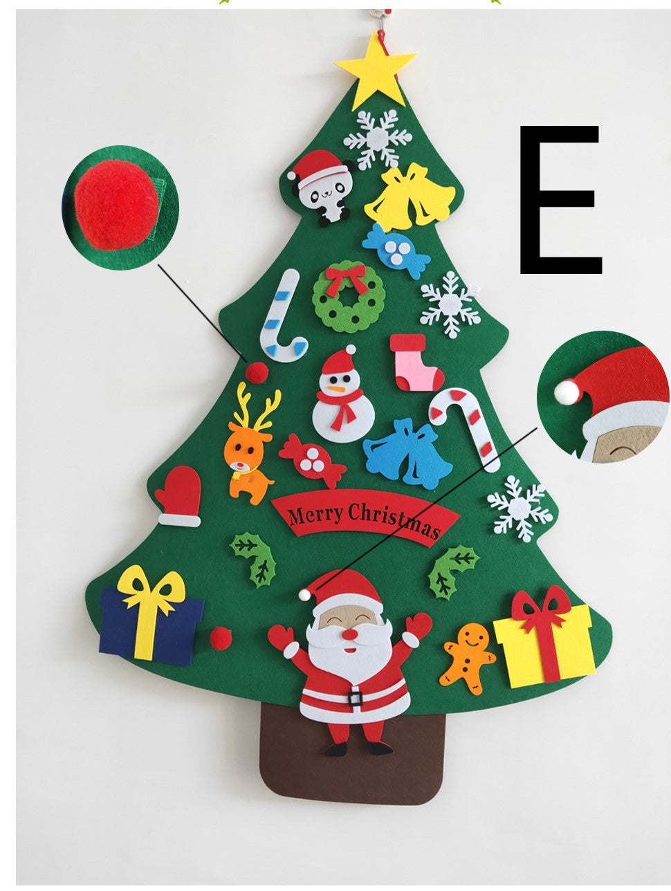 DIY Felt Christmas Tree With Three-dimensional Christmas Tree - 𝓢𝓱𝓸𝓹𝓵𝓮𝓬𝔂