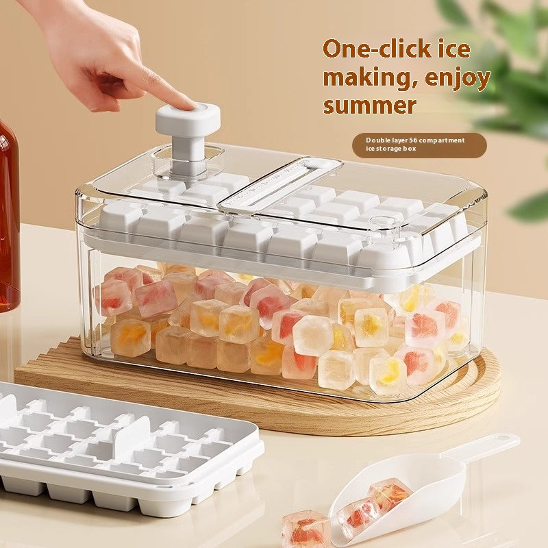 28 56 Grids Reusable Ice Mold Ice Cubes Tray DIY Moulds Ice Cubes Maker Release Homemade Ice Cubes Tray Mold Home Ice Making Tool