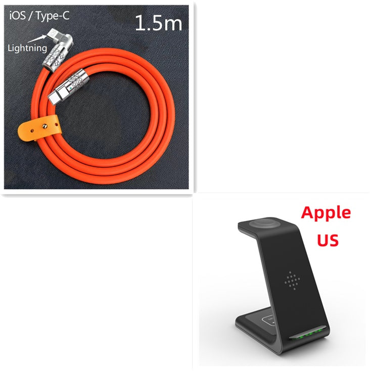 3 In 1 Fast Charging Station Wireless Charger Stand Wireless Quick Charge Dock For Phone Holder - 𝓢𝓱𝓸𝓹𝓵𝓮𝓬𝔂