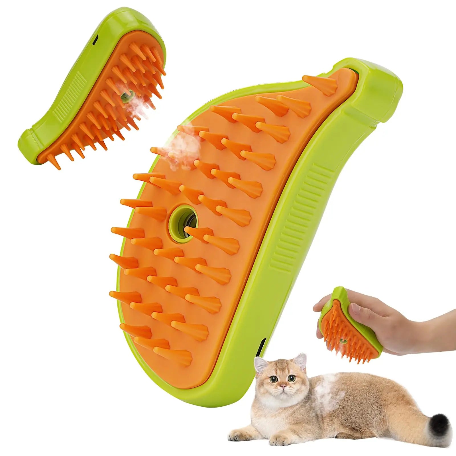 3 In 1 Pet Steam Brush Cat Dog Cleaning Steamy Spray Massage Beauty Comb Hair Removal Grooming Supplies Pets Accessories - 𝓢𝓱𝓸𝓹𝓵𝓮𝓬𝔂