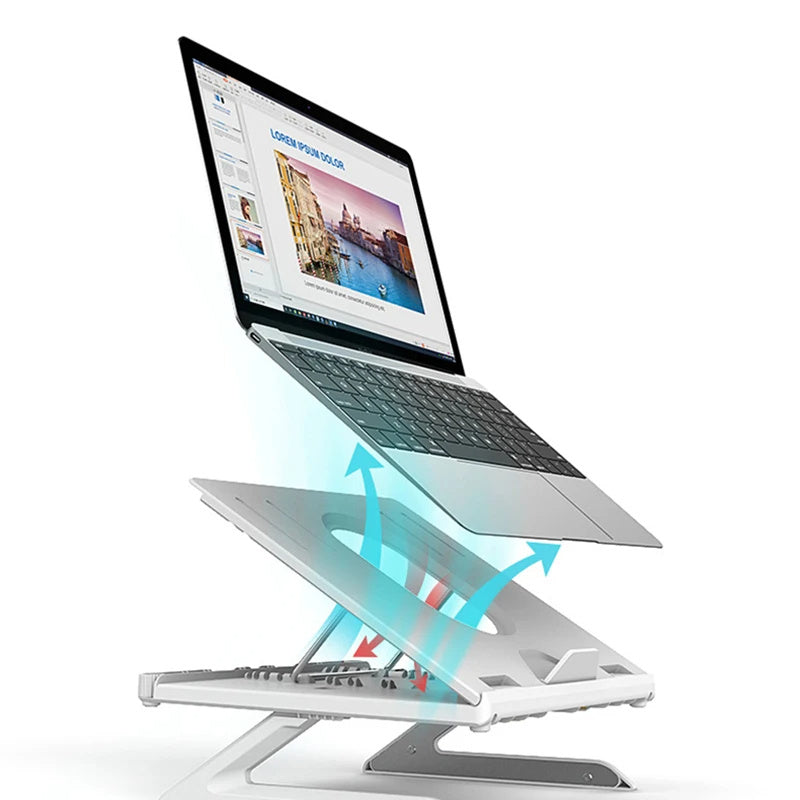 New Laptop Stand Multifunctional Folding Lift Portable Laptop Stand Monitor Increase Rack Aluminum Alloy Base - 𝓢𝓱𝓸𝓹𝓵𝓮𝓬𝔂