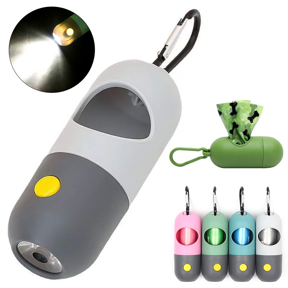 Led Light Pet Waste Bag Dispenser For Dogs Cats Dog Poop Scooper Bags Waste Bags Holder Dispensers Pet Clean Accessories - 𝓢𝓱𝓸𝓹𝓵𝓮𝓬𝔂