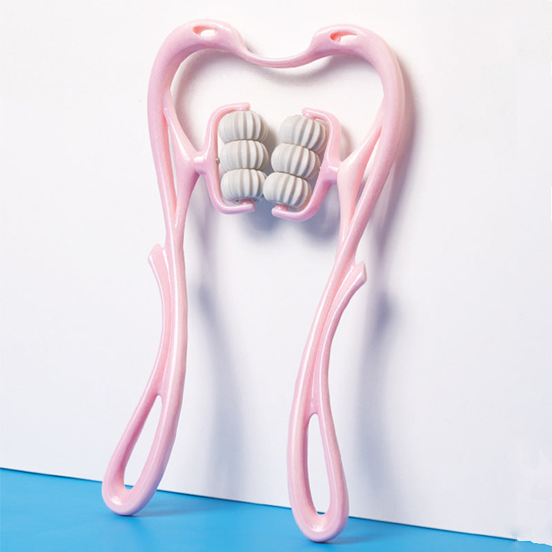 Multifunctional Manual Six-wheel Neck Massager Massage Relieve Roller Massage Tool - 𝓢𝓱𝓸𝓹𝓵𝓮𝓬𝔂