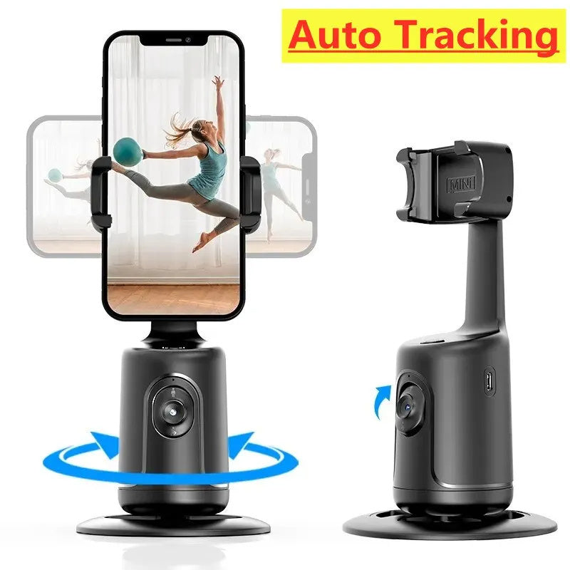 360 Auto Face Tracking Gimbal AI Smart Gimbal Face Tracking Auto Phone Holder For Smartphone Video Vlog Live Stabilizer Tripod - 𝓢𝓱𝓸𝓹𝓵𝓮𝓬𝔂