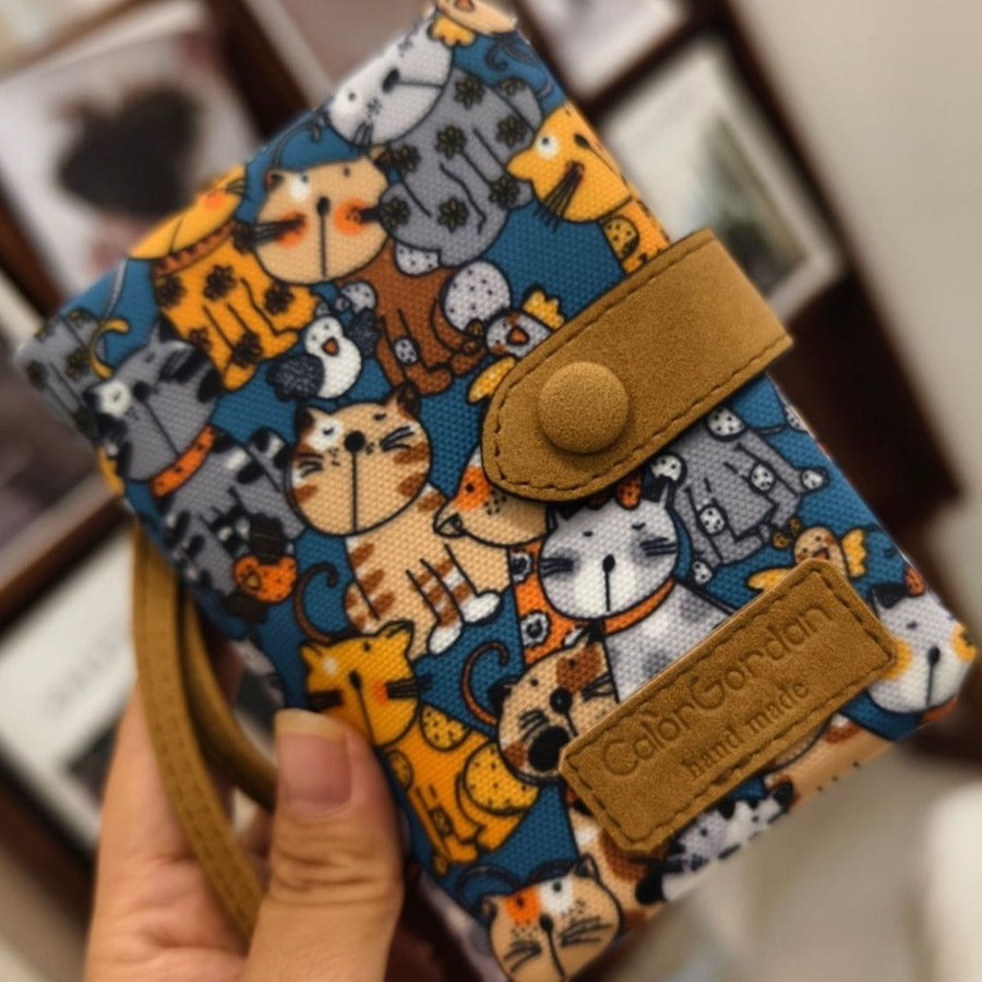 Multifunctional Tri-fold Fashion Multi-card-slot Printed Wallet - 𝓢𝓱𝓸𝓹𝓵𝓮𝓬𝔂