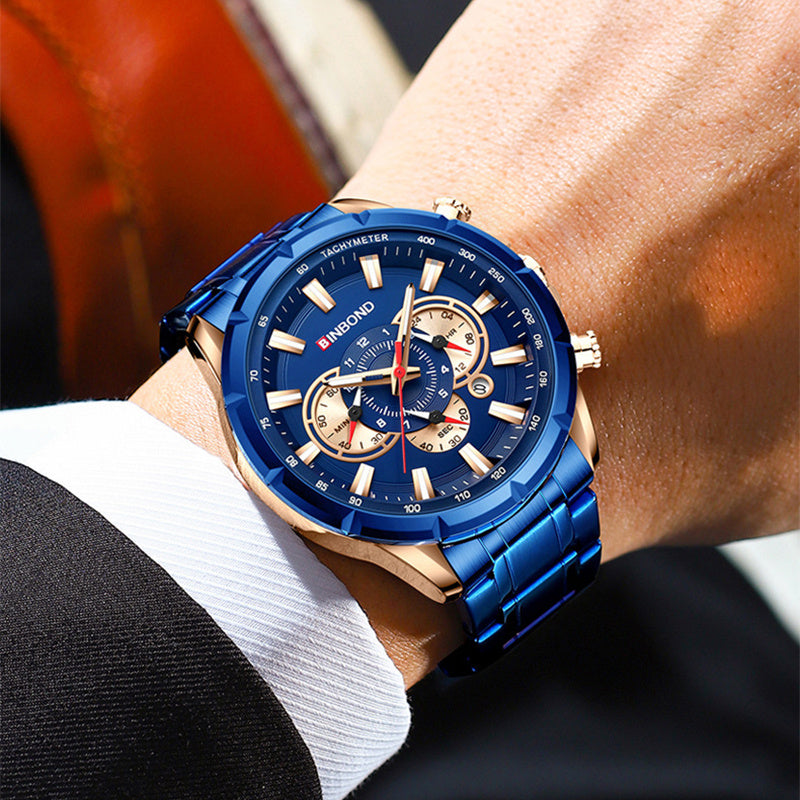 Tactical Motorcycle Waterproof Luminous Watch Timing Multi-Pointer - 𝓢𝓱𝓸𝓹𝓵𝓮𝓬𝔂