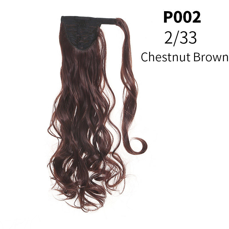 European And American Style Wig Fluffy Natural Ponytail - 𝓢𝓱𝓸𝓹𝓵𝓮𝓬𝔂
