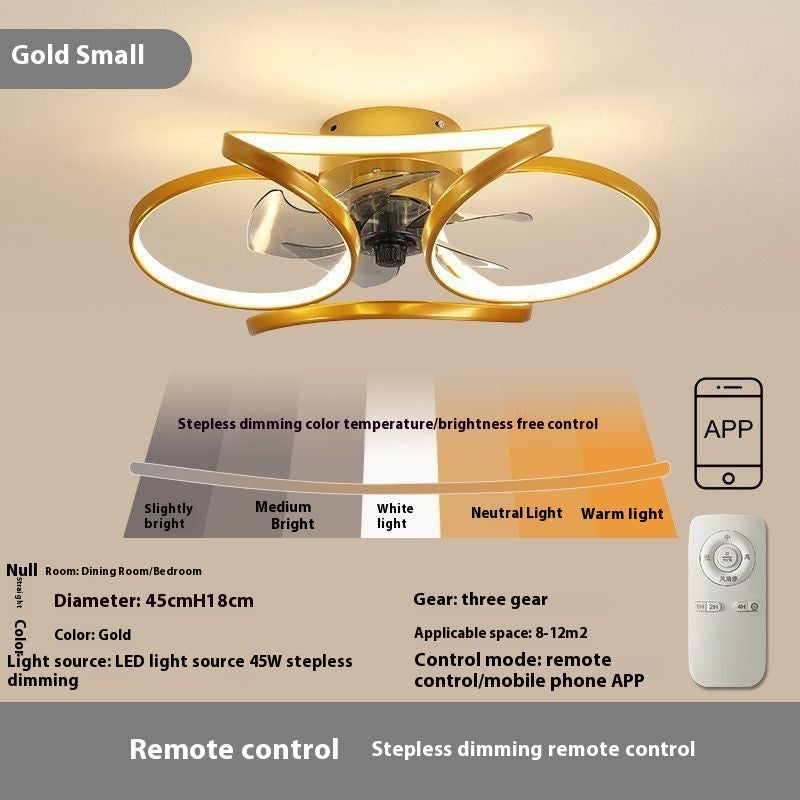 Bedroom Fan Lamp Simple Ceiling Light With Fan - 𝓢𝓱𝓸𝓹𝓵𝓮𝓬𝔂