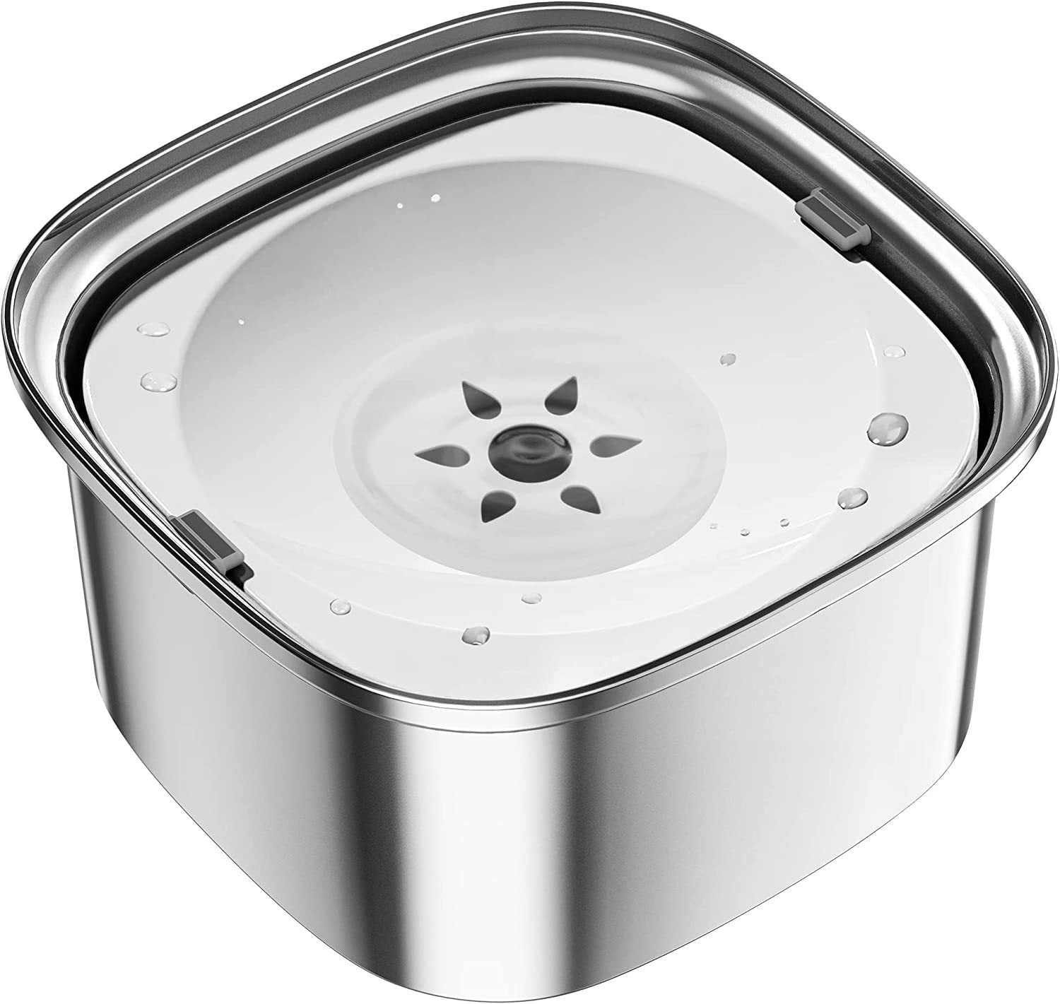 Pet Stainless Steel Water Bowl Large Capacity Floating - 𝓢𝓱𝓸𝓹𝓵𝓮𝓬𝔂