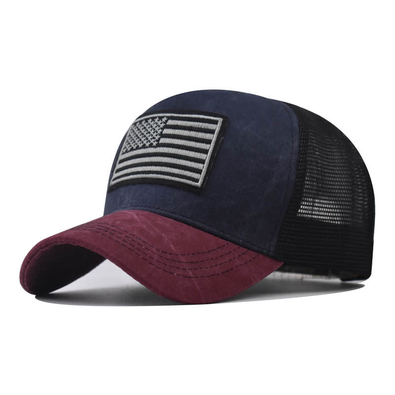 Men's Washed Distressed Breathable Embroidered Hat - 𝓢𝓱𝓸𝓹𝓵𝓮𝓬𝔂