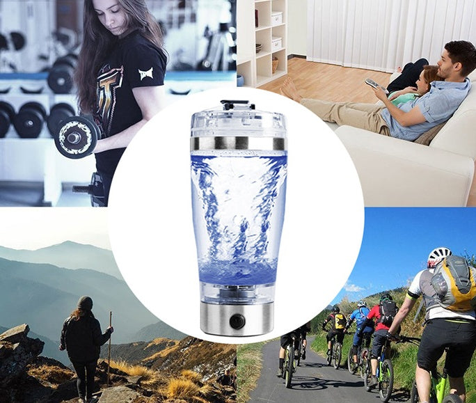 Electric Protein Shake Stirrer USB Shake Bottle Milk Coffee Blender Kettle Sports And Fitness Charging Electric Shaker Cup - 𝓢𝓱𝓸𝓹𝓵𝓮𝓬𝔂