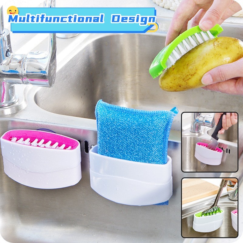 Creative Kitchen Knife And Fork Chopsticks Cleaning Brush With Suction Cup Fruit And Vegetable Cleaning Brush Kitchen Cleaning Brush - 𝓢𝓱𝓸𝓹𝓵𝓮𝓬𝔂