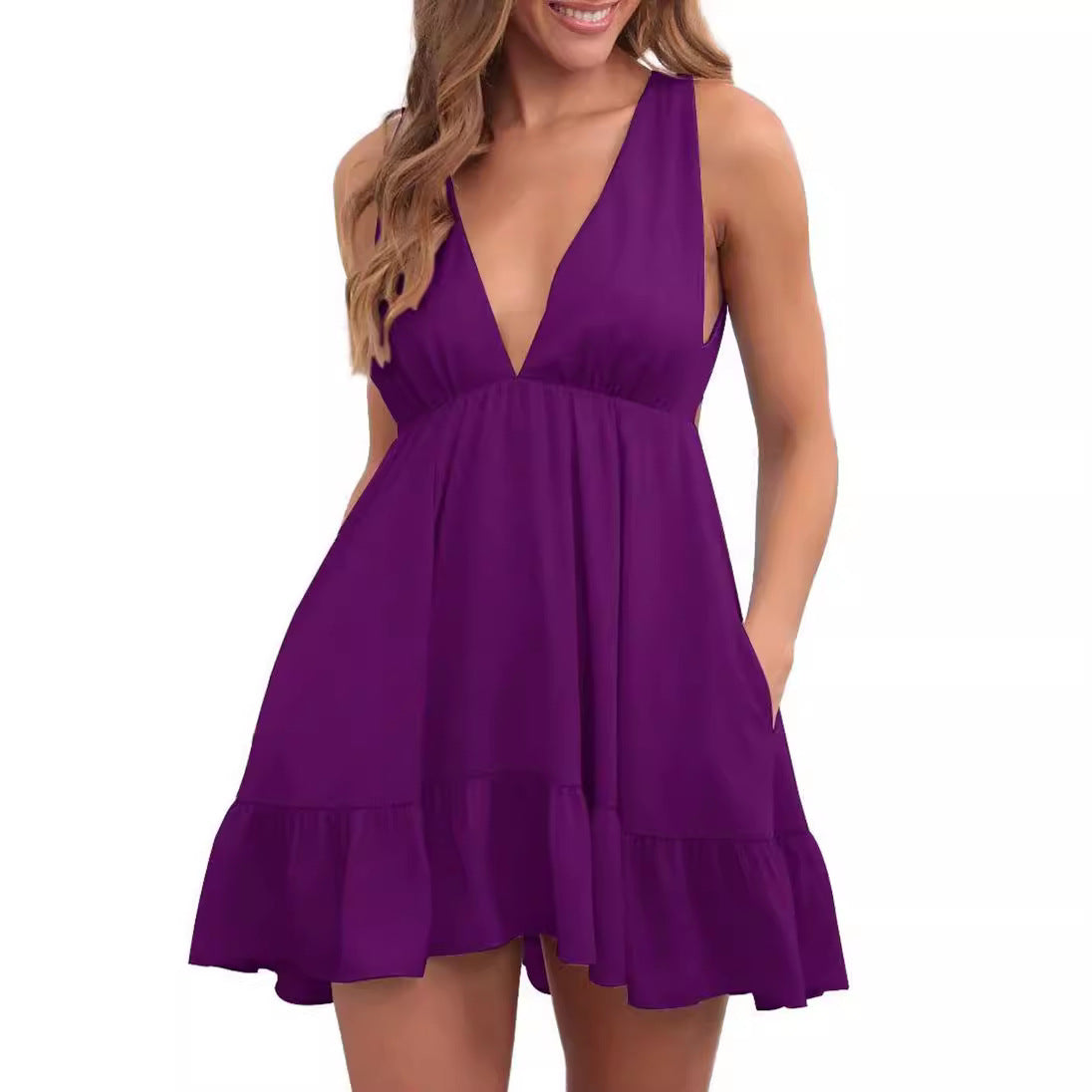 Backless Sleeveless Sling Dress Women - 𝓢𝓱𝓸𝓹𝓵𝓮𝓬𝔂
