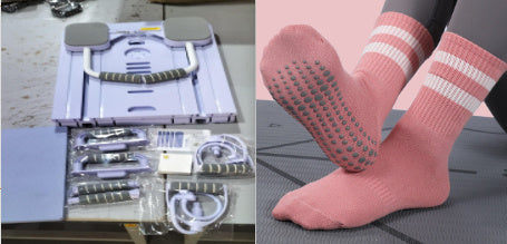 Multifunctional Fitness Board Flat Support Chest And Abdominal Muscle Equipment Household Abdominal Wheel