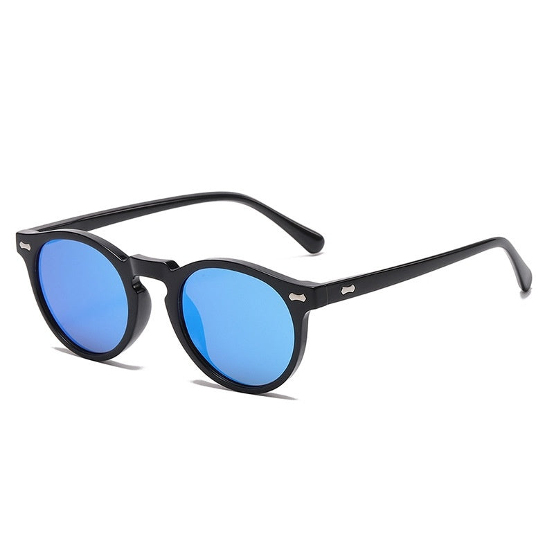Literary retro round Japanese and Korean fashionable rice nail sunglasses - 𝓢𝓱𝓸𝓹𝓵𝓮𝓬𝔂