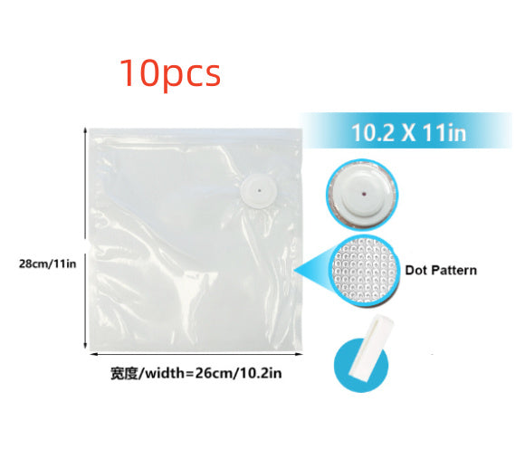 Commercial White Plastic Air Valve Compression Bag - 𝓢𝓱𝓸𝓹𝓵𝓮𝓬𝔂
