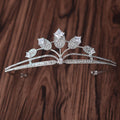 Simple Rhinestone Silver Headband Crown - 𝓢𝓱𝓸𝓹𝓵𝓮𝓬𝔂
