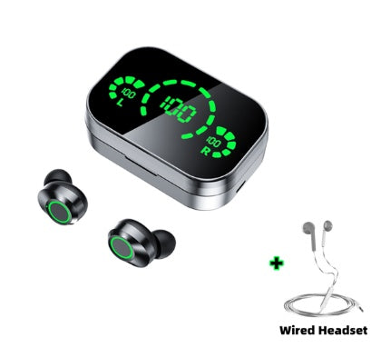 YD03 Wireless Bluetooth-compatible Headset TWS Large Screen Smart Digital Display In Ear Breathing Light - 𝓢𝓱𝓸𝓹𝓵𝓮𝓬𝔂