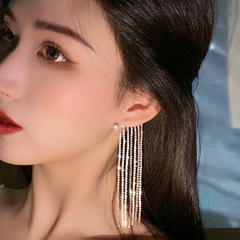 Fashionable And Simple Long Tassel Earrings - 𝓢𝓱𝓸𝓹𝓵𝓮𝓬𝔂