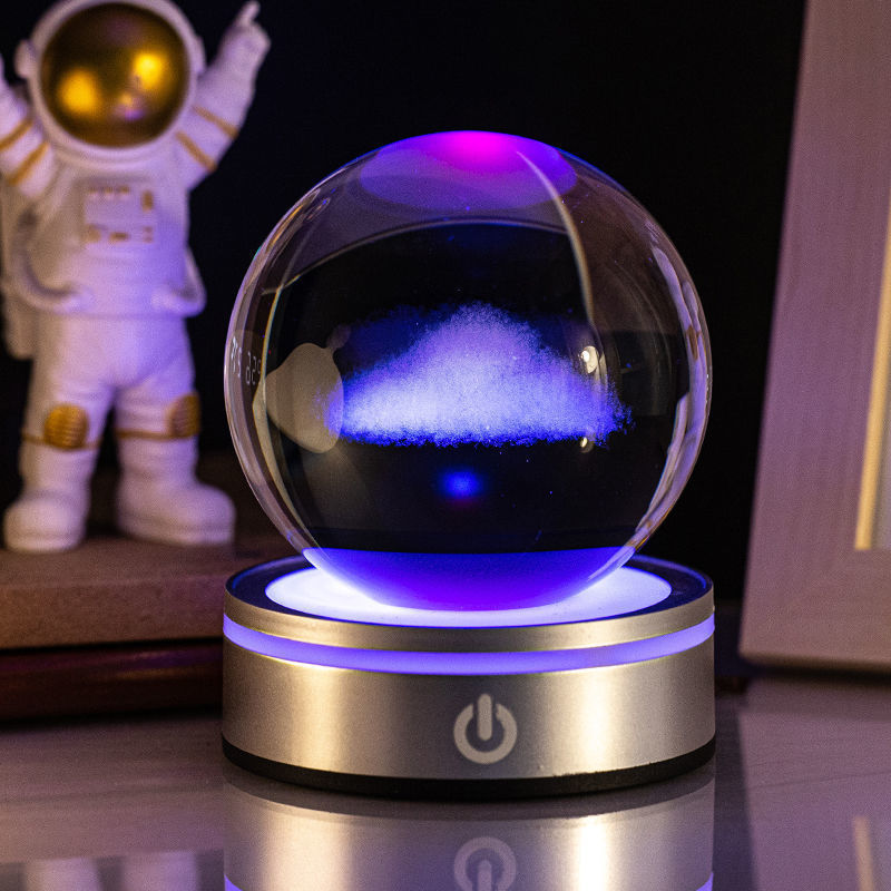 Creative 3D Inner Carving Luminous Crystal Ball Colorful Gradient Small Night Lamp Home Decorations Gifts Selection - 𝓢𝓱𝓸𝓹𝓵𝓮𝓬𝔂